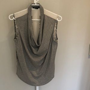 Maison Scotch knit/woven top